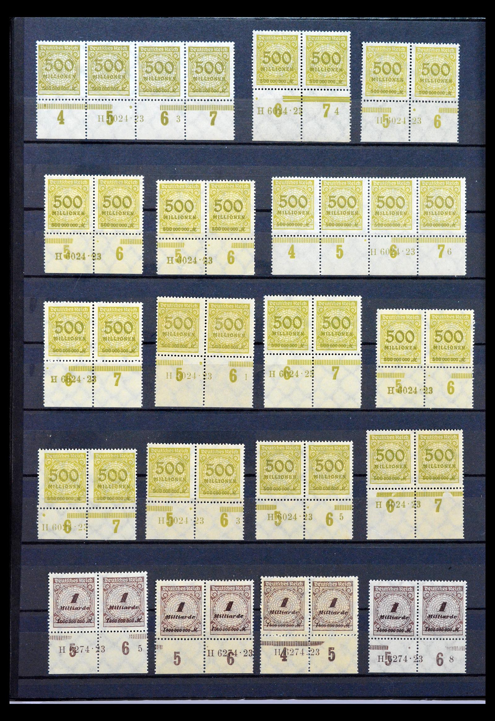 40467 0016 - Stamp collection 40467 German Reich Rijk Han numbers.