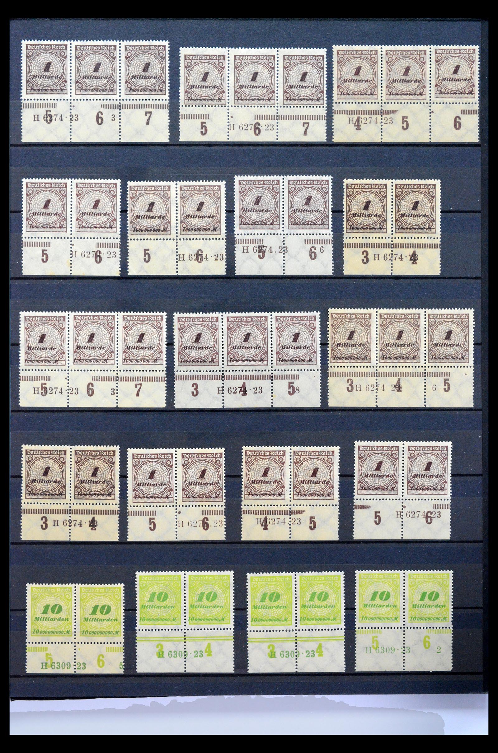 40467 0017 - Stamp collection 40467 German Reich Rijk Han numbers.