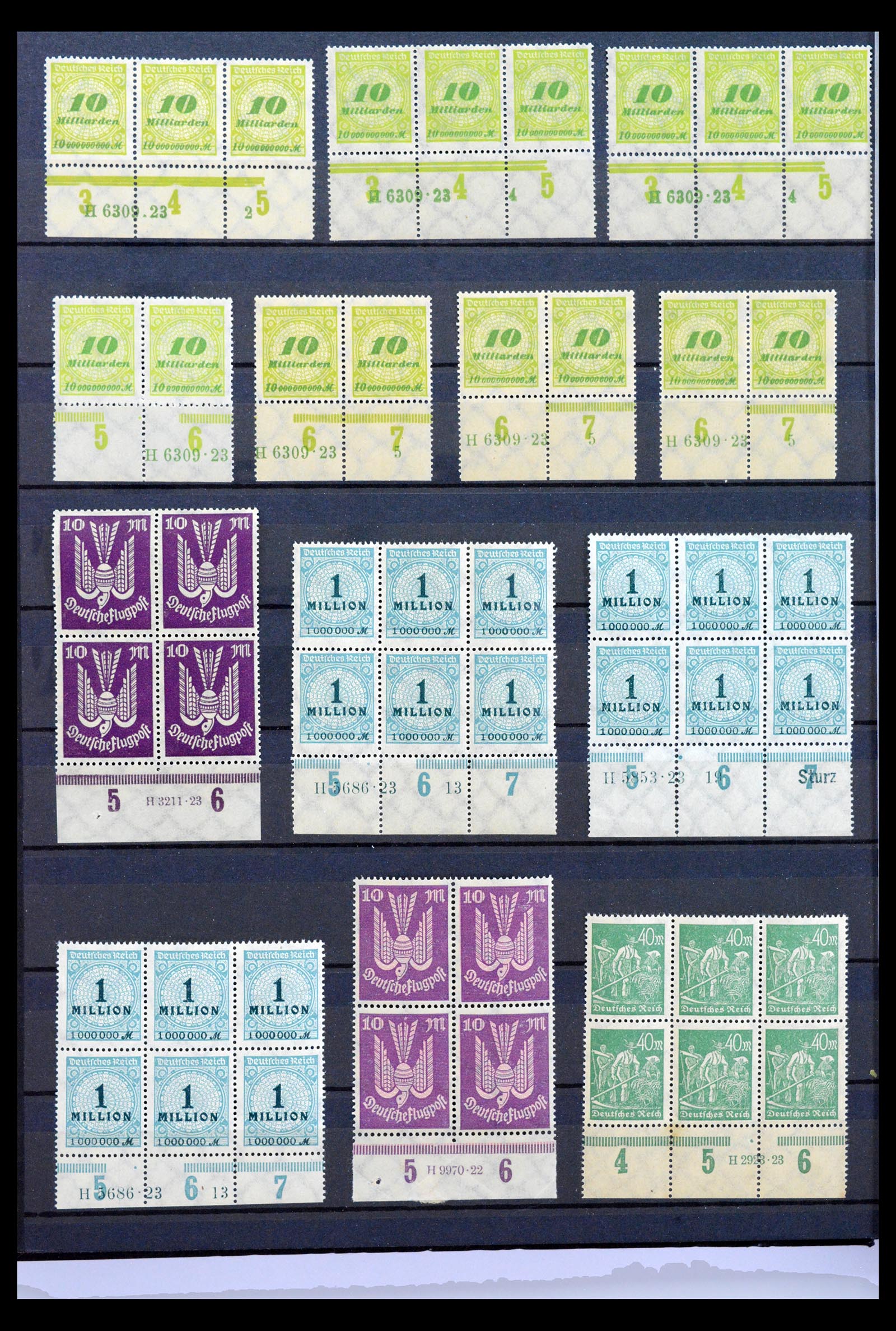 40467 0018 - Stamp collection 40467 German Reich Rijk Han numbers.