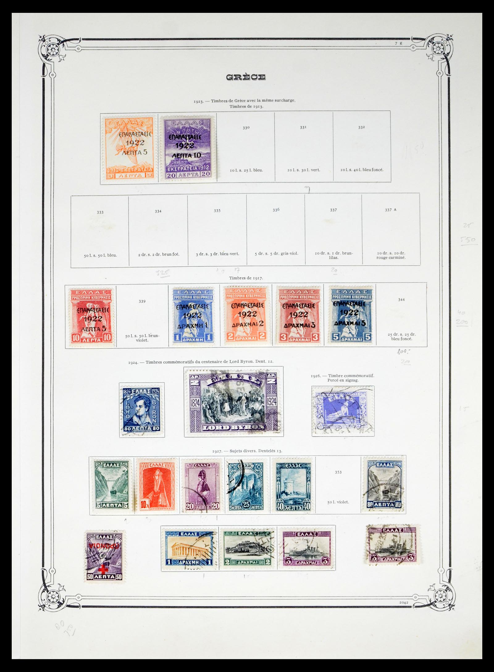 40481 0011 - Stamp collection 40481 Greece 1861-1960.