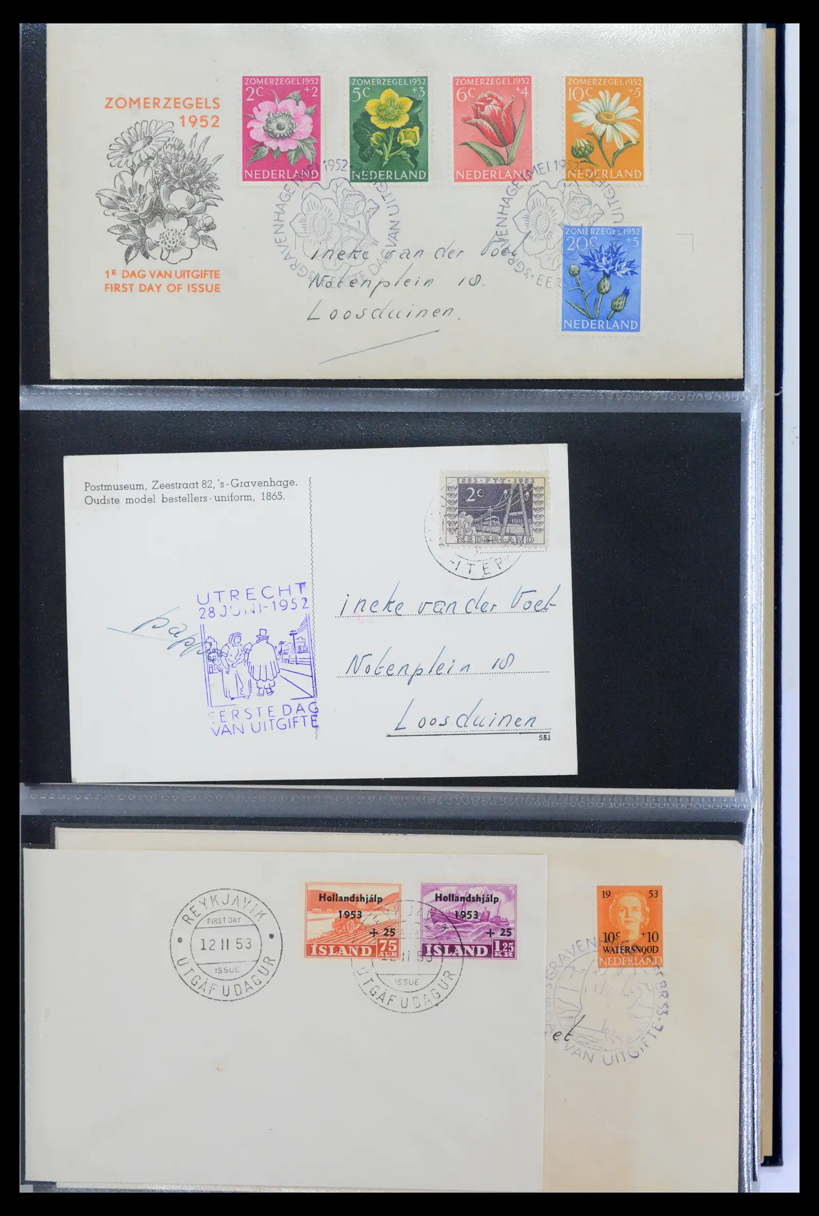 40547 0004 - Stamp collection 40547 Netherlands and territories FDC's 1948-1965.