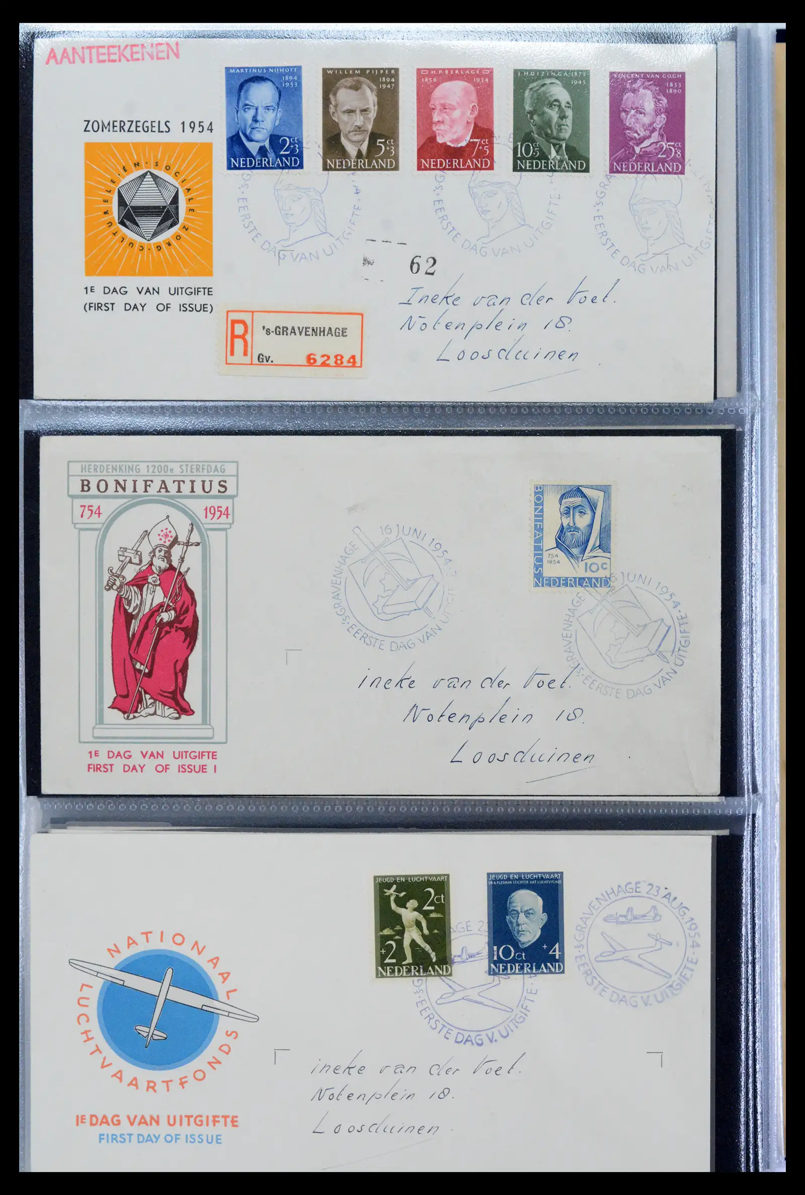 40547 0006 - Stamp collection 40547 Netherlands and territories FDC's 1948-1965.