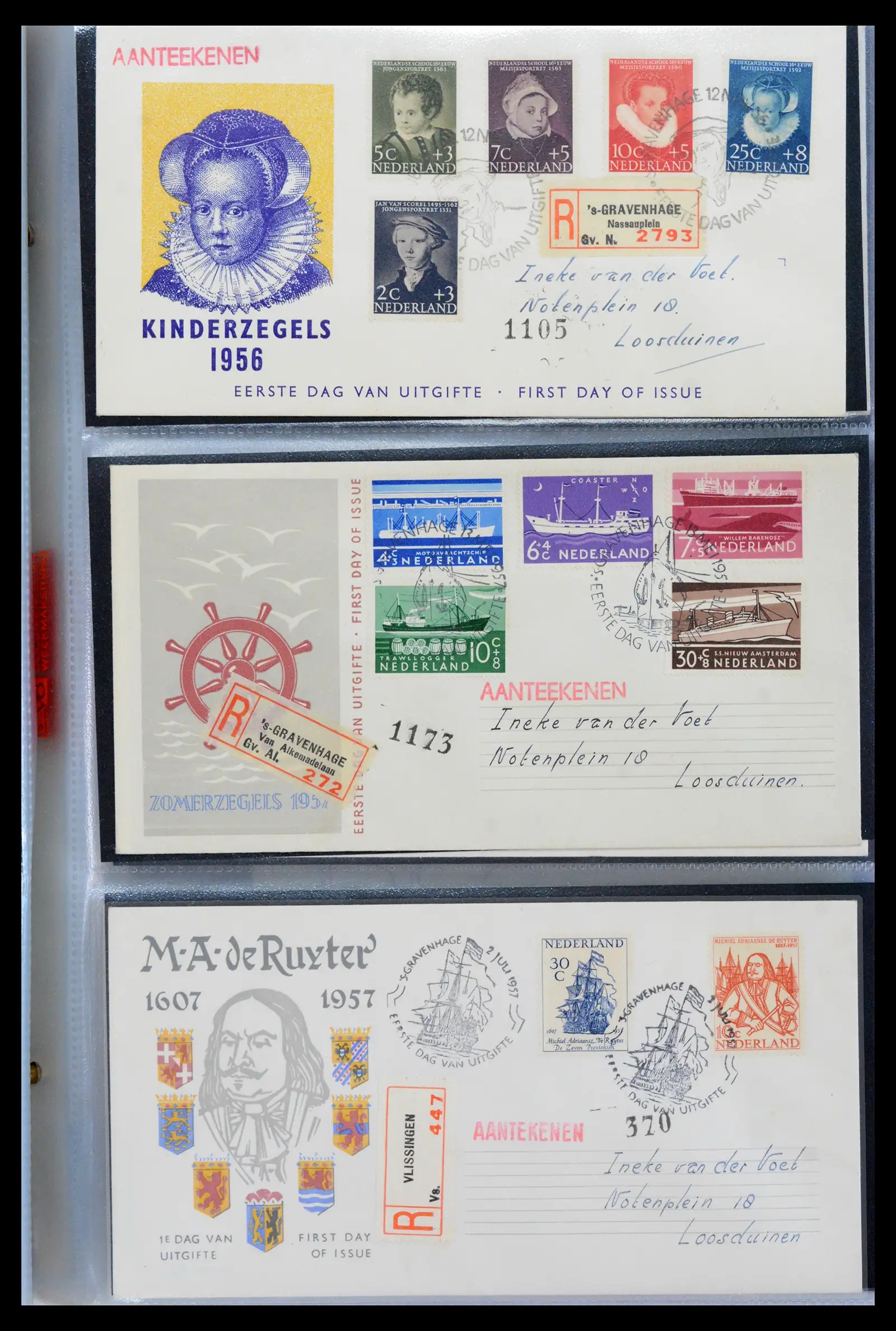 40547 0010 - Stamp collection 40547 Netherlands and territories FDC's 1948-1965.