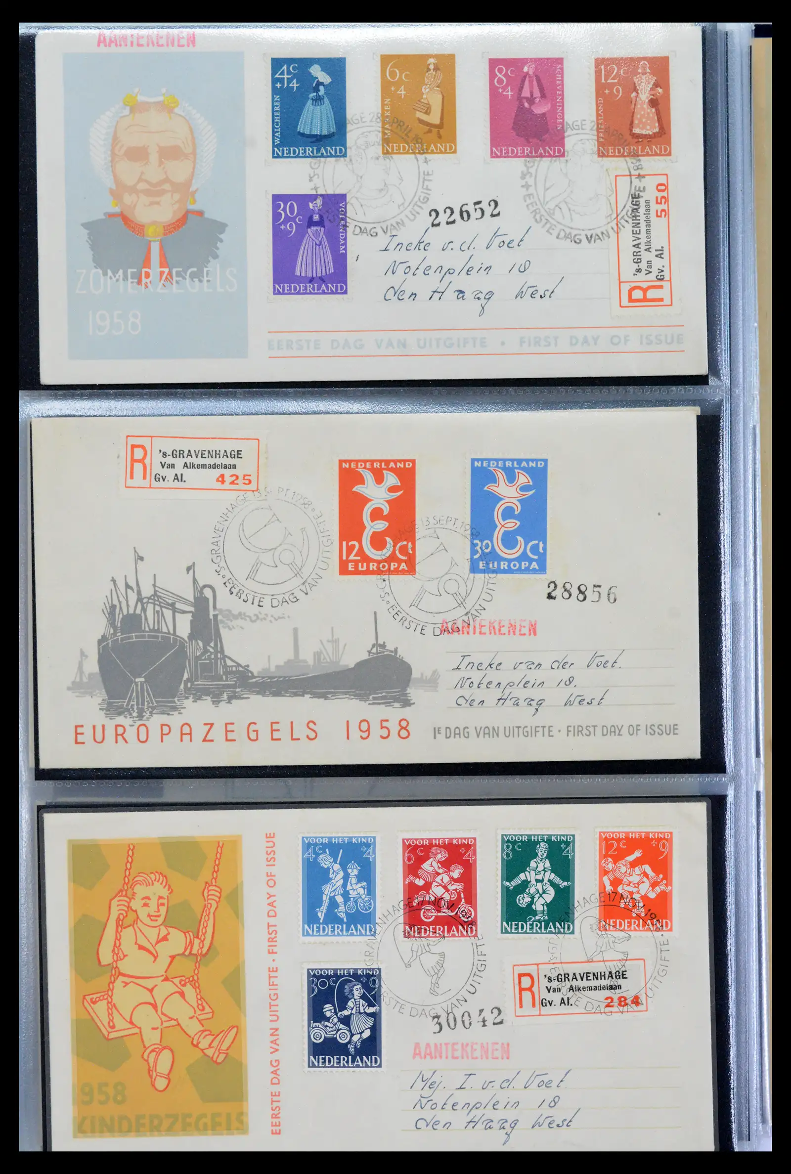 40547 0012 - Stamp collection 40547 Netherlands and territories FDC's 1948-1965.