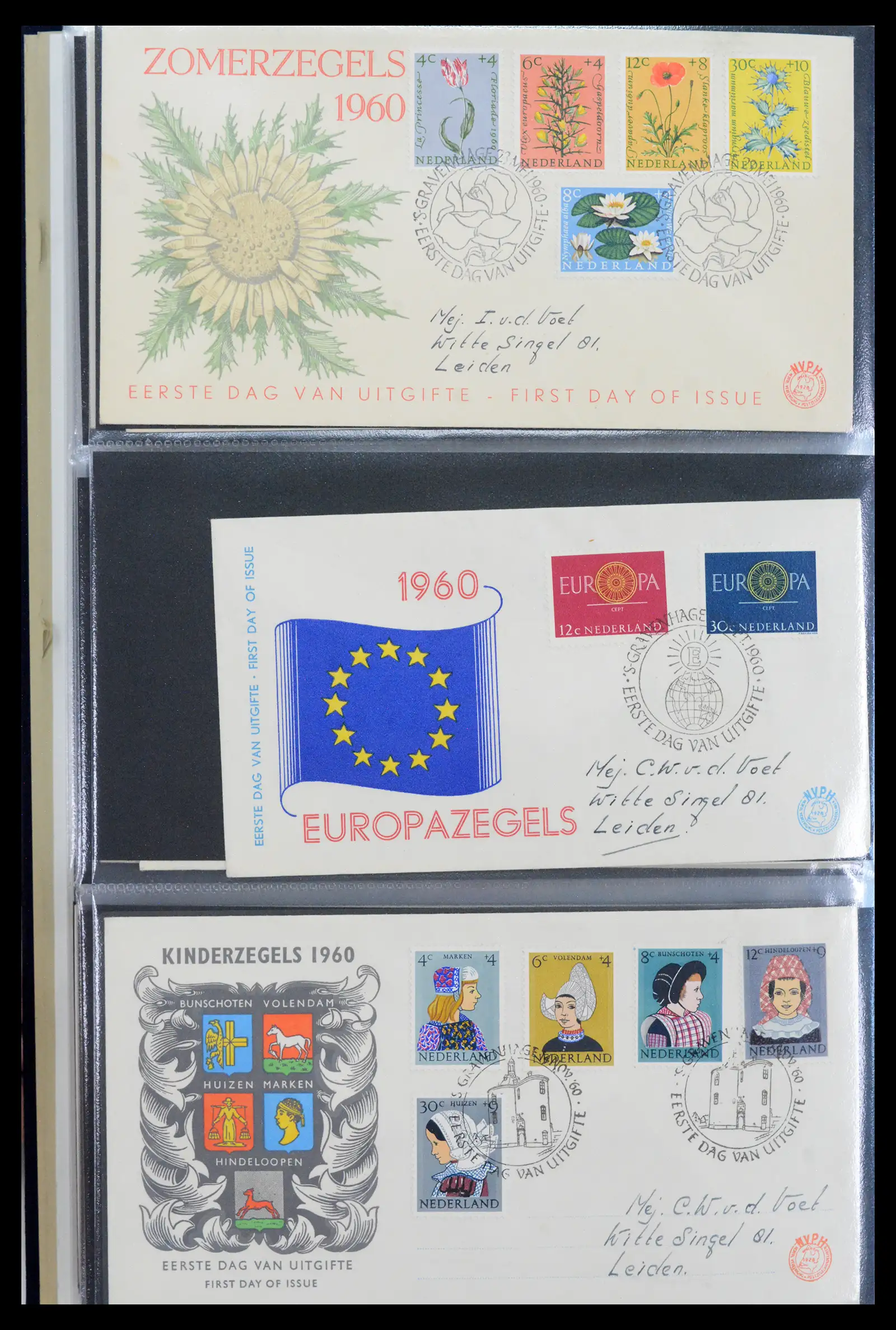 40547 0015 - Stamp collection 40547 Netherlands and territories FDC's 1948-1965.