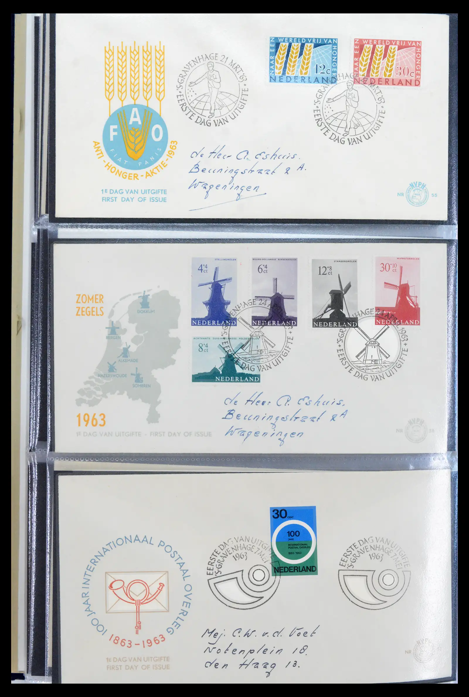 40547 0019 - Stamp collection 40547 Netherlands and territories FDC's 1948-1965.