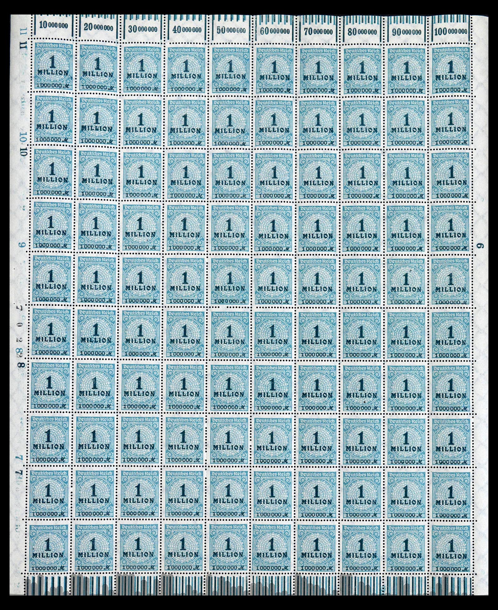 40557 0008 - Stamp collection 40557 German Reich complete inflasheets.