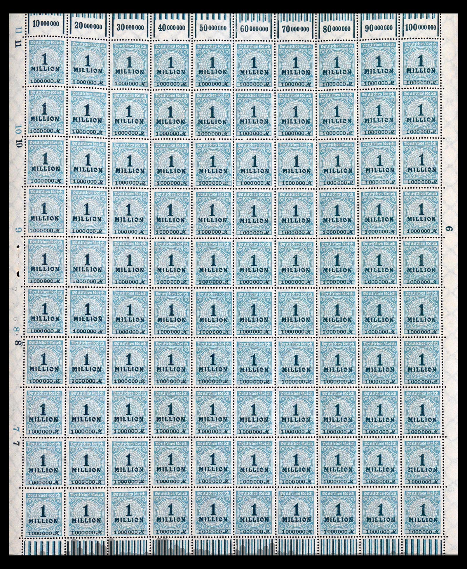 40557 0011 - Stamp collection 40557 German Reich complete inflasheets.