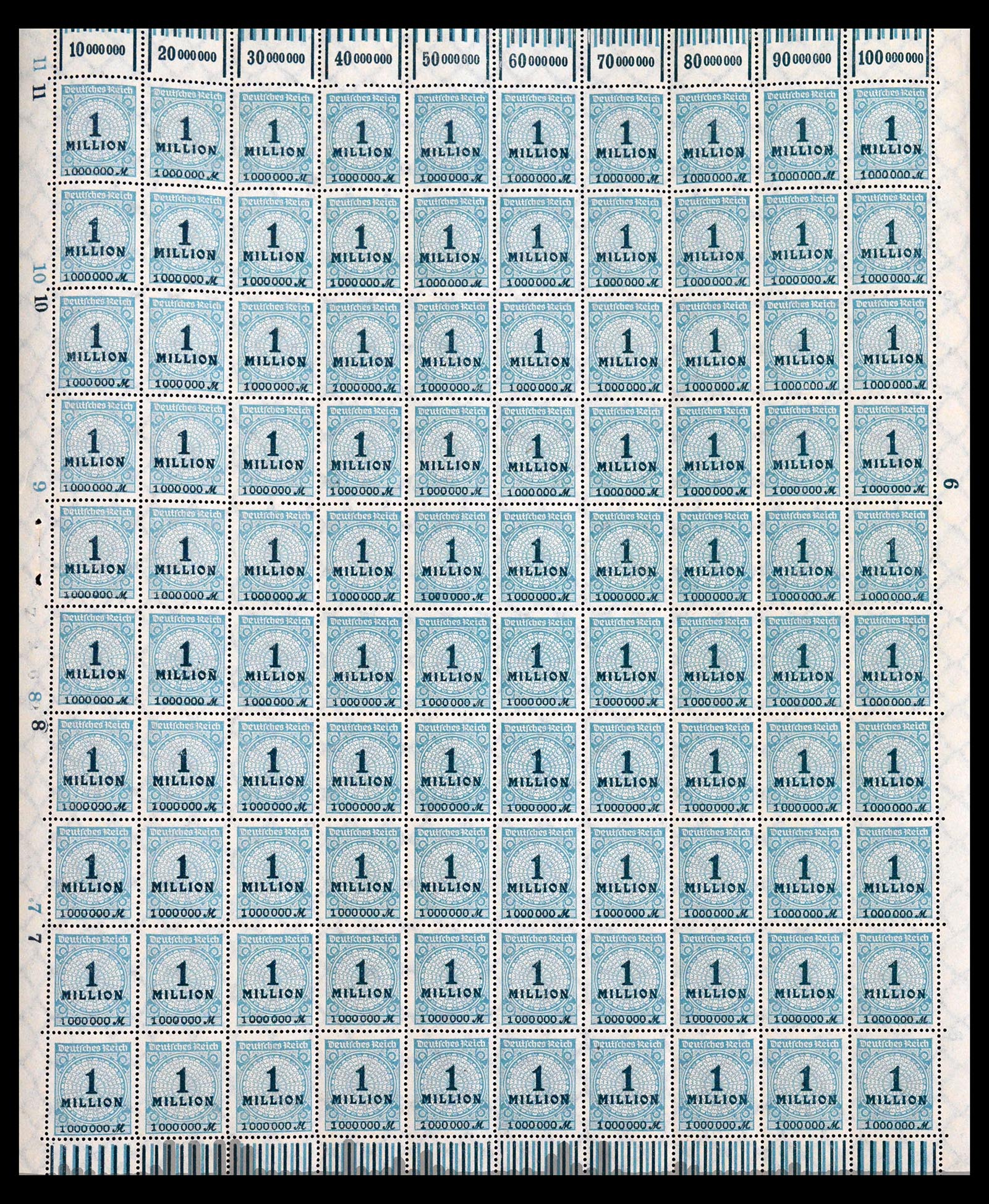 40557 0012 - Stamp collection 40557 German Reich complete inflasheets.