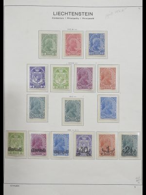 Postzegelverzameling 33274 Liechtenstein 1912-1996.