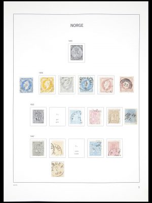 Postzegelverzameling 33389 Noorwegen 1856-2013.