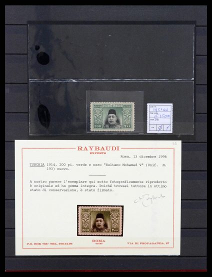 Postzegelverzameling 38396 Turkije topnummers 1914-1935.